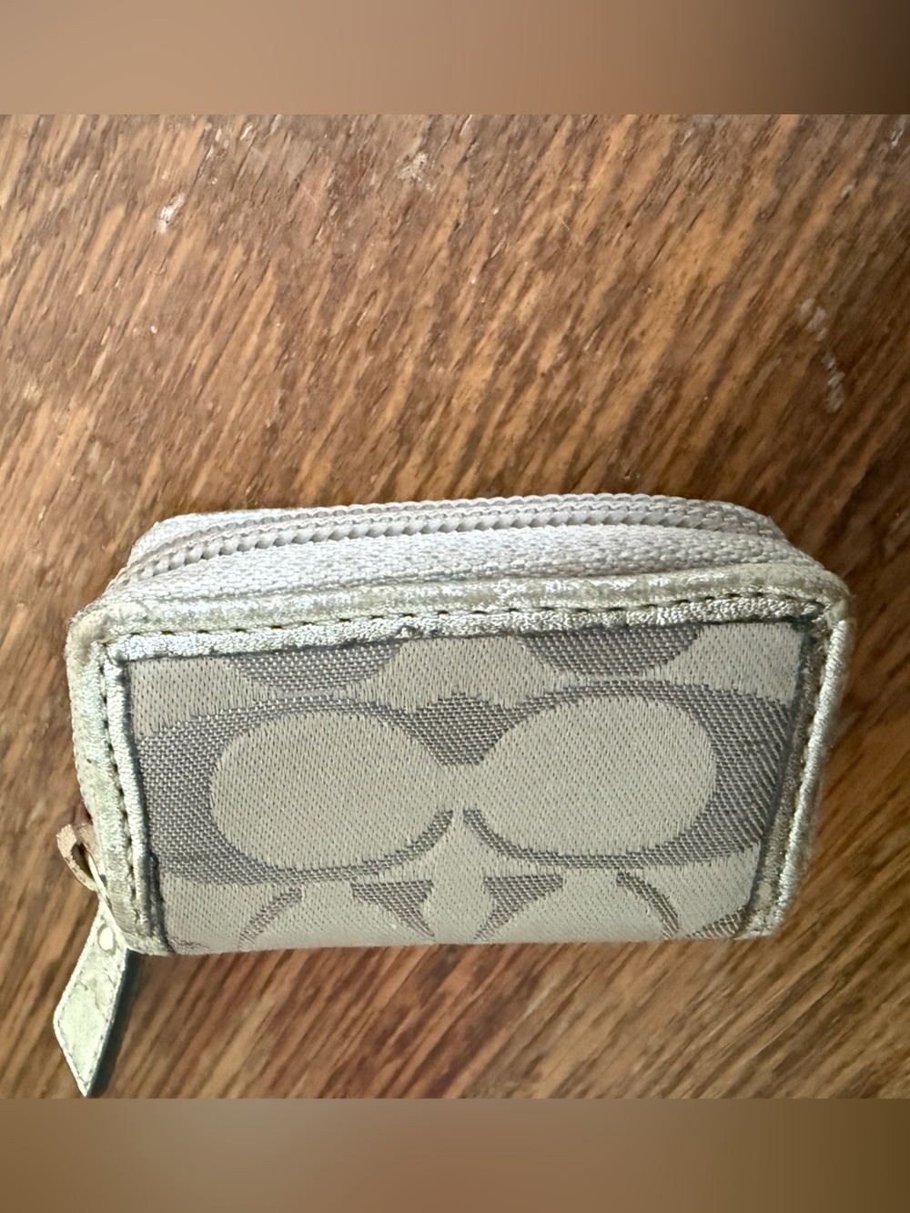 Coach Poppy Signature C Graffiti Print Travel Pill Case with Mirror - Picture 7 of 11